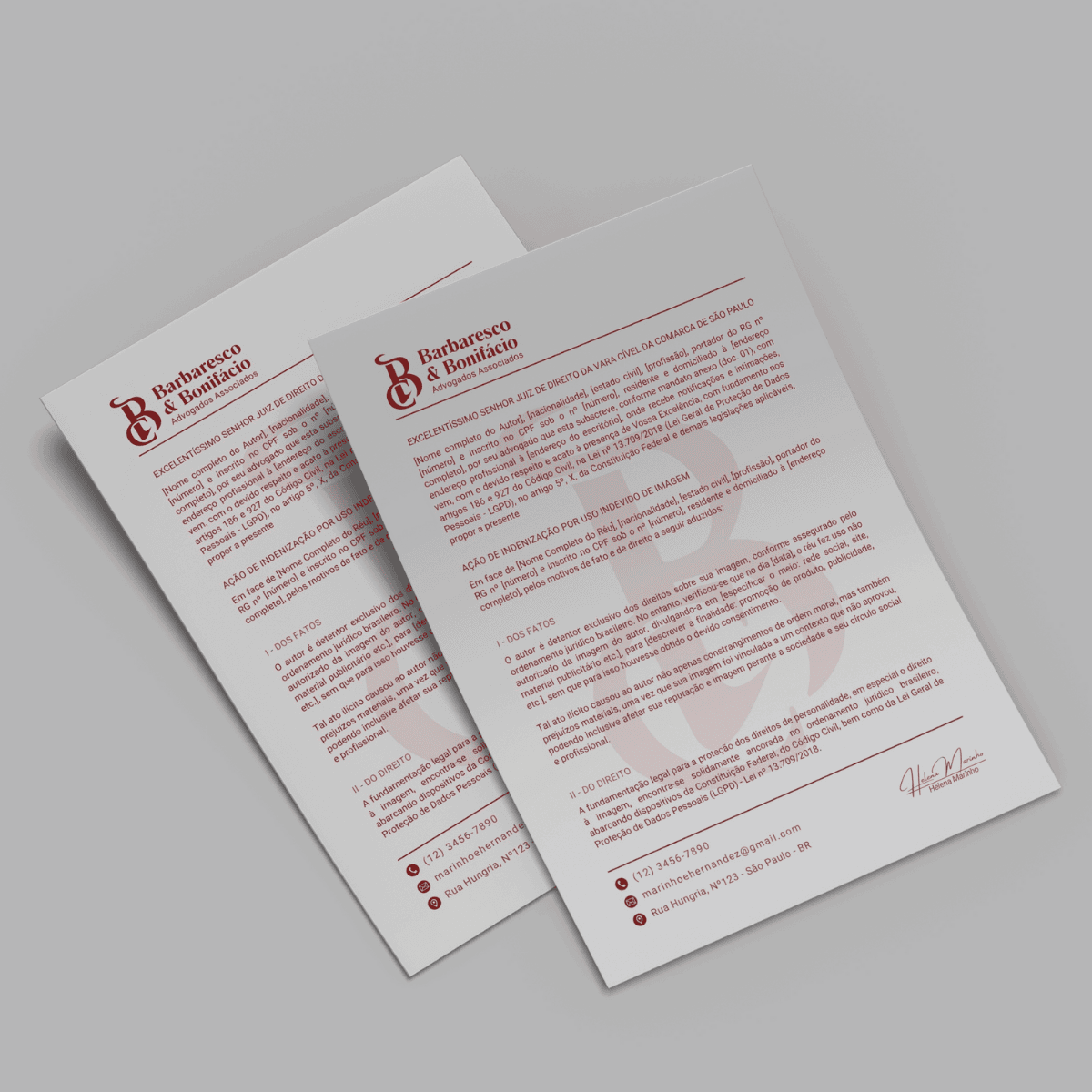 Modelo de pareceres técnicos - documentos jurídicos